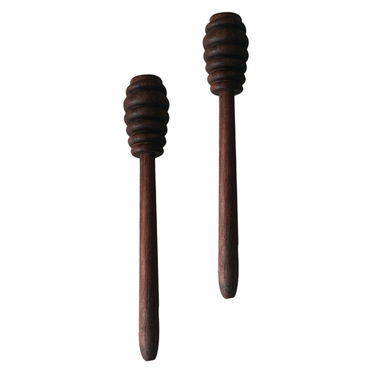 Cabilock 2Pcs Honey Dippers Sticks Honey Stirring Wands for Drizzling Syrup for Honey Jars Kitchen Use and Design for and More