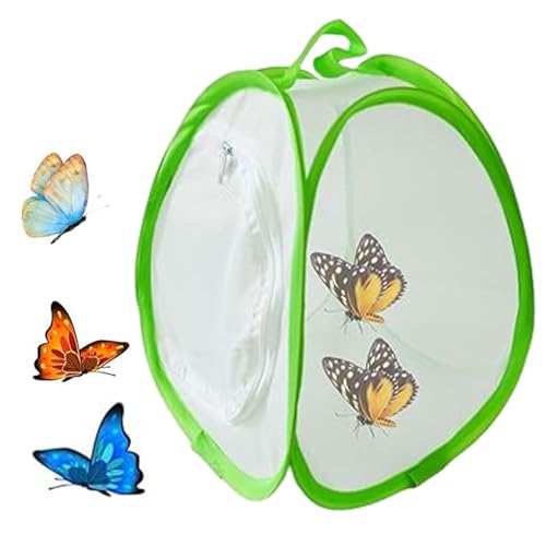 Insekt und Schmetterling Habitat Käfig, Schmetterlingskäfig, Schmetterlingslebensraum Käfig, Schmetterlingszuchtkäfig, zum Beobachten von Schmetterlingen, 4.5 x 8 x 10Zoll