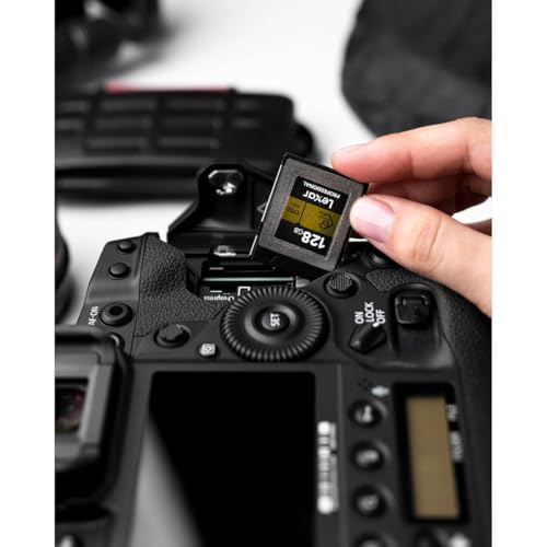 Image of Lexar 128GB Professional CFexpress Type B Memory Card Gold Series, Up to 1750MB /s Read, Raw 8K Video Recording, Supports PCIe 3.0 and NVMe (LCXEXPR128G-RNENG) | Up to 1750MB per S Read, 1500MB per S Write, Pcie GEN3X2, Mpn Lcxexpr128g-Rneng