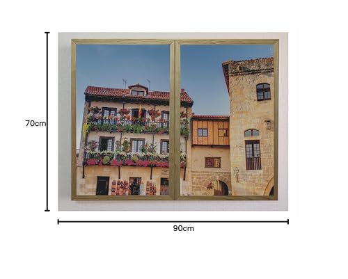 Faux fenêtres décoratives éclairé tableau LED mur intérieur vue océan - 7