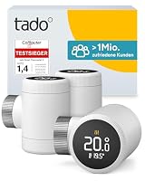 tado° Smartes Heizkörperthermostat X – Trio Pack, Heizungssteuerung per App und Smart Speaker (Alexa, Siri, Google Assistant), Energie sparen, DIY Installation – Ansicht 1