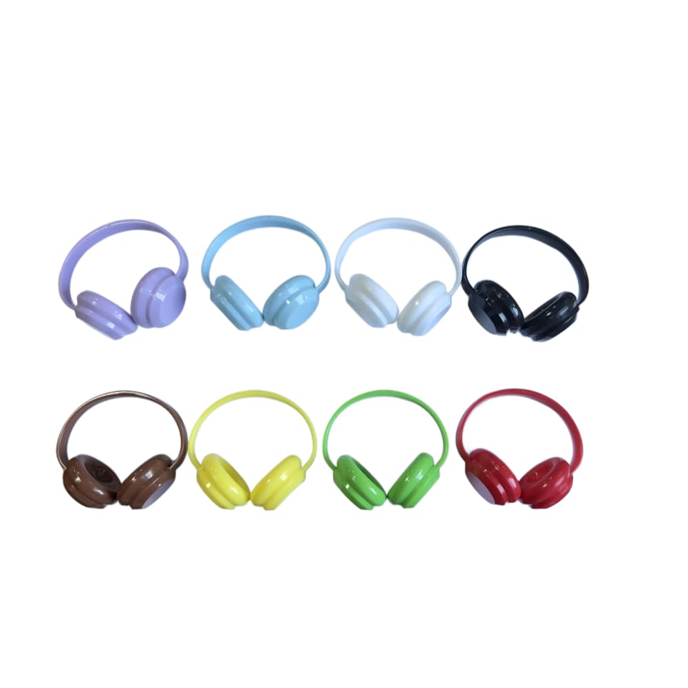 8 PCS MIni Doll Headphones for labubu ,DIY Doll Clothes Accessories Set- Dollhouse Decoration Set