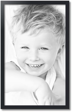 ArtToFrames 20x33 inch Satin Black Picture Frame, 2WOMFRBW26079-20x33 - 2