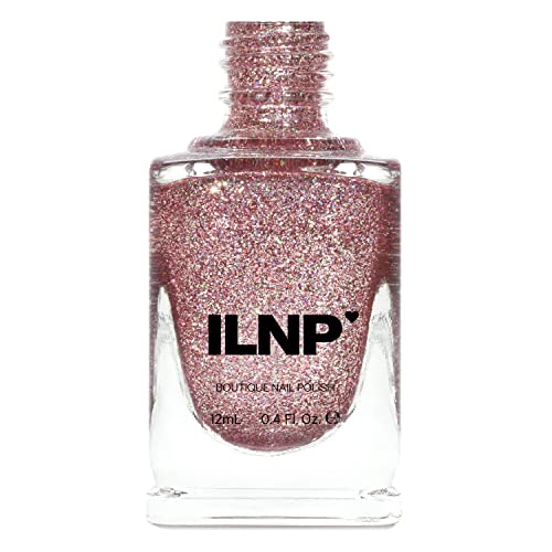 Image of ILNP Madison Ave - Antique Pink Holographic Metallic Nail Polish