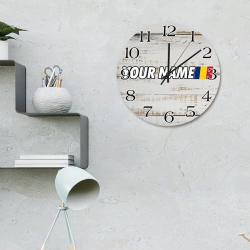 Horloge vintage Roumanie silencieuse pour cuisine et salon cosy - 3