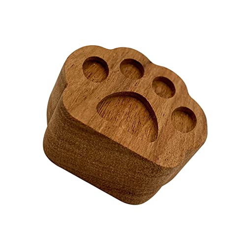 アロマディフューザー 木製車用 クリップ 1個入 芳香剤 動物の足跡 ライト 天然ウッド黒胡桃の木 使用 車 芳香剤 容器 アロマストーン ティンバーカー