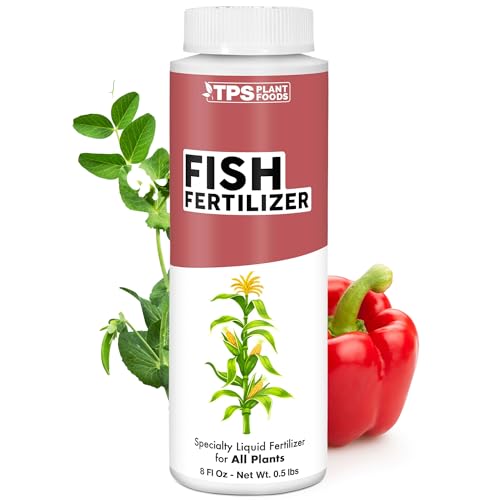 Fish Fertilizer Liquid Fish Supplement for Lush Growth Deep Green Leaves & Strong Roots 8 oz
