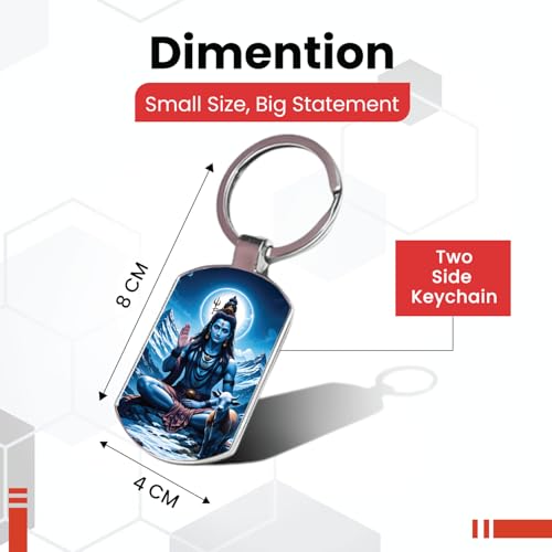 Image of Stylish Metal Keychains with Permanent Glossy Print - Inspirational Quotes & Spiritual Designs - Perfect Key chains for loved ones, Personal Use, Gifts & Return Gifts