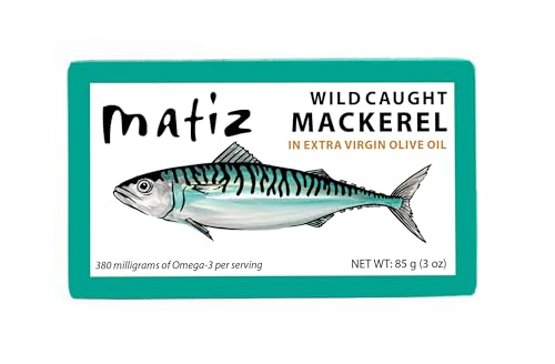 Matiz Mackerel in Extra Virgin Olive Oil | 3 Ounces | Spanish Natural Artisan Wild Caught Fish (5 Pack)