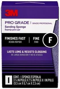 24001f 3m Pro Grade Sanding Sponge 2.625" X 3.75" X 1" Fine Grit