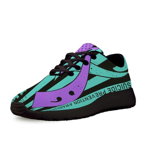 Suicide Prevention Awareness Shoes for Women Men Trail Running Casual Fashion Sneakers Slip-on Tennis Shoes