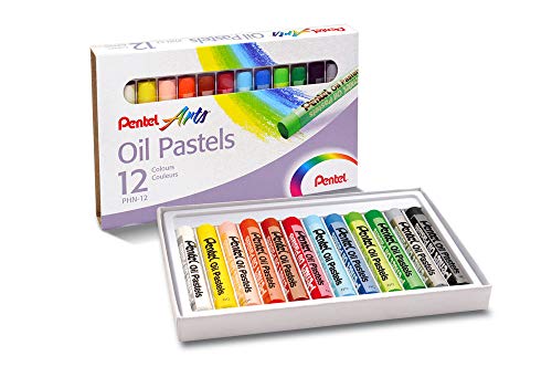 Giz Pastel Oleoso, Pentel, Arts, Phn-12, 12 Cores 1 41fiGTnVY9L