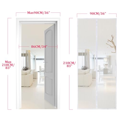 ideal für Küchen- und Terrassentüren im Sommer. - Detailansicht von Apalus Fliegengitter Tür Deal 90x210cm – Dealfox...
