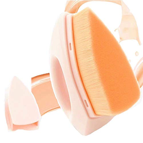 Kisslily Foundation Makeup Brush Flat Top Kabuki Face Blush Liquid Powder Foundation Brush for Mixed Liquid Cream or Fla
