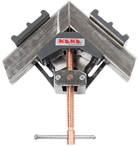 KAKA AC-100 Angle Clamp, Solid Construction, 90 Degree Welding Angle Clamp, Heavy-Duty Cast-Iron
