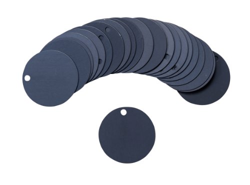 Brady 87612 Stock Blank Aluminum Valve Tags, Aluminum, 2" diameter 2" diameter