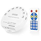 Ruirui SP608E Bluetooth Controller with 8 Signal Outputs for LED Module Pixel Strip String Light Andriod iOS APP/Remote/Trigger Control