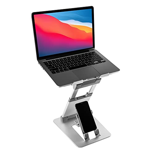 obVus-Solutions-minder-20-Ergonomic-Portable-and-Foldable-Laptop-Stand-with-Integrated-Smartphone-Holder--Perfect-for-10-to-17-Tablets-and-Laptops