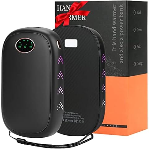Handwärmer Elektrisch,10000 Mah Handwärmer Taschenwärmer Handwärmer Wiederverwendbar, Handwärmer Wiederverwendbar USB Powerbank,Split-Magnetic 2er-Pack,Verdoppeln Sie Die Wärme,3 Heizmodi, für Winter Cover