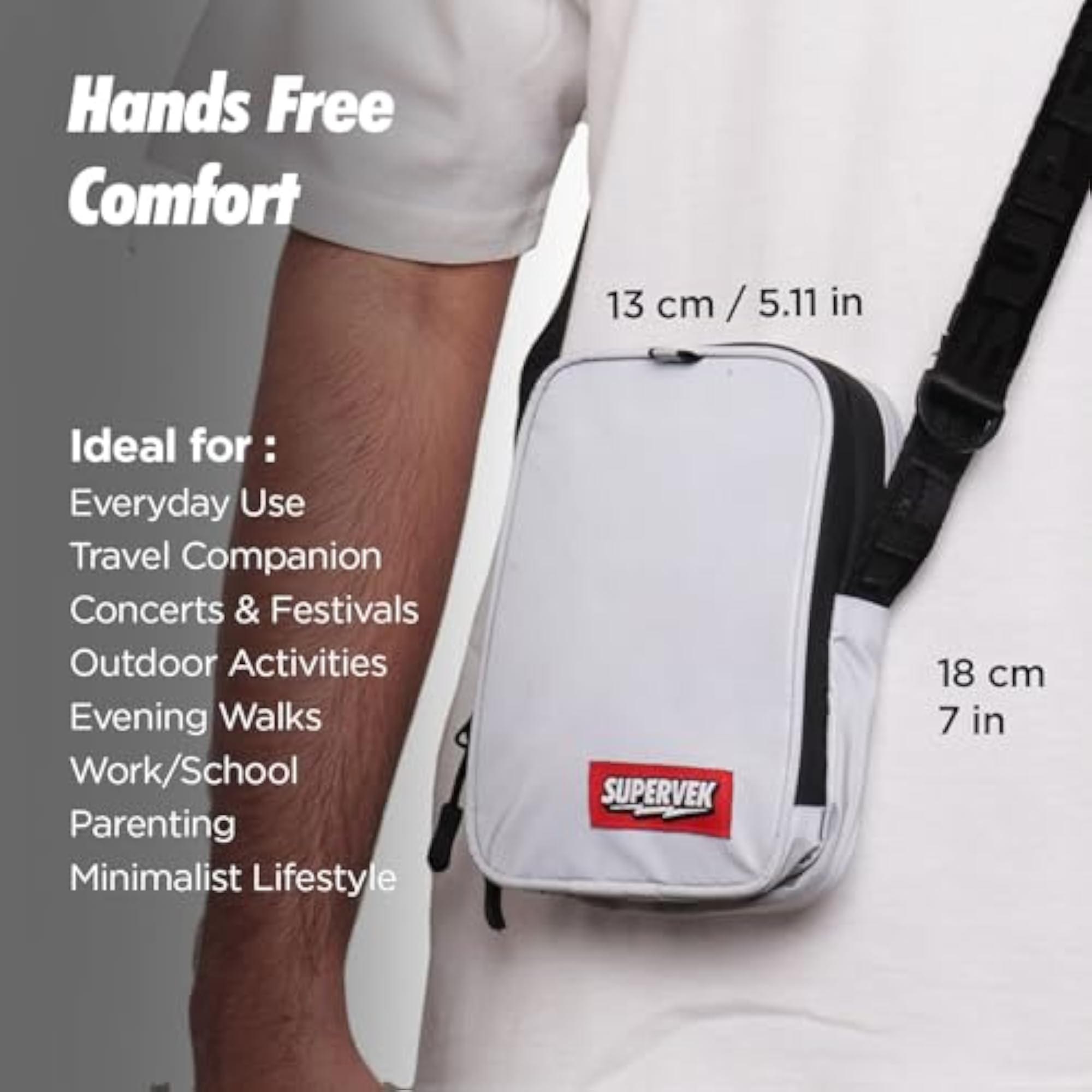 Pro Small Sling Bag for Men and Women, Versatile Design