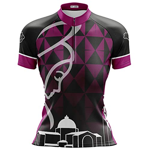 Camisa Ciclismo Mountain Bike Manga Curta Feminina Nossa Senhora Rosa (P)