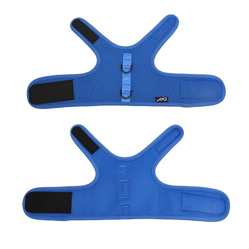 Image of Kitty Harness and Leash for Walking Escape Proof Breathable Mesh Fabric, Solid Blue, Small, Adjustable Cat Walking Jackets, Padded Stylish Cat Vest