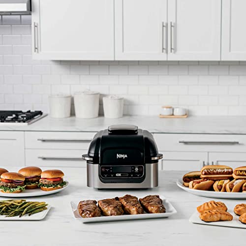NINJA Foodi LG450 5-in-1, 4-qt. Air Fryer, Roast, Bake, Dehydrate Indoor Electric Grill (Renewed)