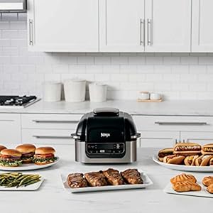 Ninjafoodilg4505in14qtairfryerroastbakedehydrateindoorelectricgrillrenewed Urban Country Home Decor Ninja foodi lg450 5 in 1 4 qt air fryer roast bake dehydrate indoor electric grill renewed urban country home decor