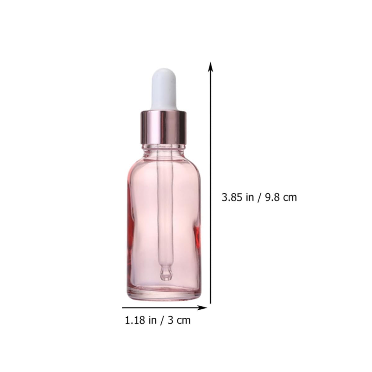 Flaconi Contagocce in Vetro da 30ml Rosa per Cosmetici e Profumi Confezione da 30 Pezzi per Regali
