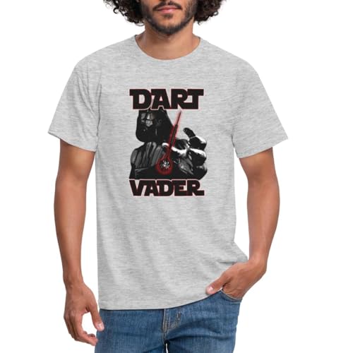 Spreadshirt Dart Vader Dartscheibe Dartspieler Geschenk Männer T-Shirt, L, Grau meliert Spreadshirt Dart Vader Dartscheibe Dartspieler Geschenk Männer T-Shirt, L, Grau meliert