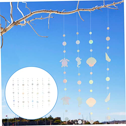PRETYZOOM 24 Pçs Bebê Guirlandas Do Mar Festa Oceano Com Papel De Bandeirola Os Suprimentos Pendurad