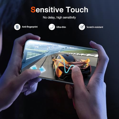 Image of LK Screen Protector for iPhone 13 /13 Pro, for iPhone 14 /16e for Tempered Glass, 9H Hardness, Shockproof, Scratch-Resistant, Tempered Glass, 0.33 mm Ultra Clear Film, Pack of 3 HD Protective Glass