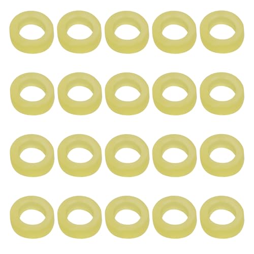 eMagTech 700 Pz 4mm Fasce Per Esca Fasce Per Pellet Di Gomma Elastico Da Pesca Per 4-8mm Particelle Di Esca A Vite Senza Fine Rossa Carpa Pesca Al Colpo Giallo