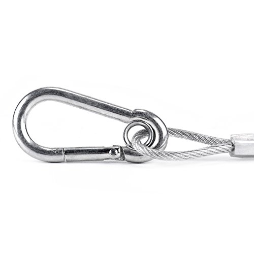 Mfl. Stage Lights Safety Cables 110 Lb Load Duty 31.5'' Stainless Steel Security Rope For Party Lights Dj Light Stage Lighting, Pack Of 10 #TOP2