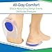 ViveSole Gel Heel Cups (Pair) - Silicone Cushion Insert Pads for Pain Relief, Plantar Fasciitis, Heel Spurs, Shoes, Achilles Treatment - Foot Comfort Support Protectors for Women, Men (Blue, Large)
