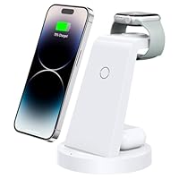 3 in 1 Charging Station for iPhone - Wireless Charger for Apple Products Multiple Devices - Charging Dock Stand for AirPods (for iPhone 17 16e 16 15 14 13 pro 12 11 X Max)