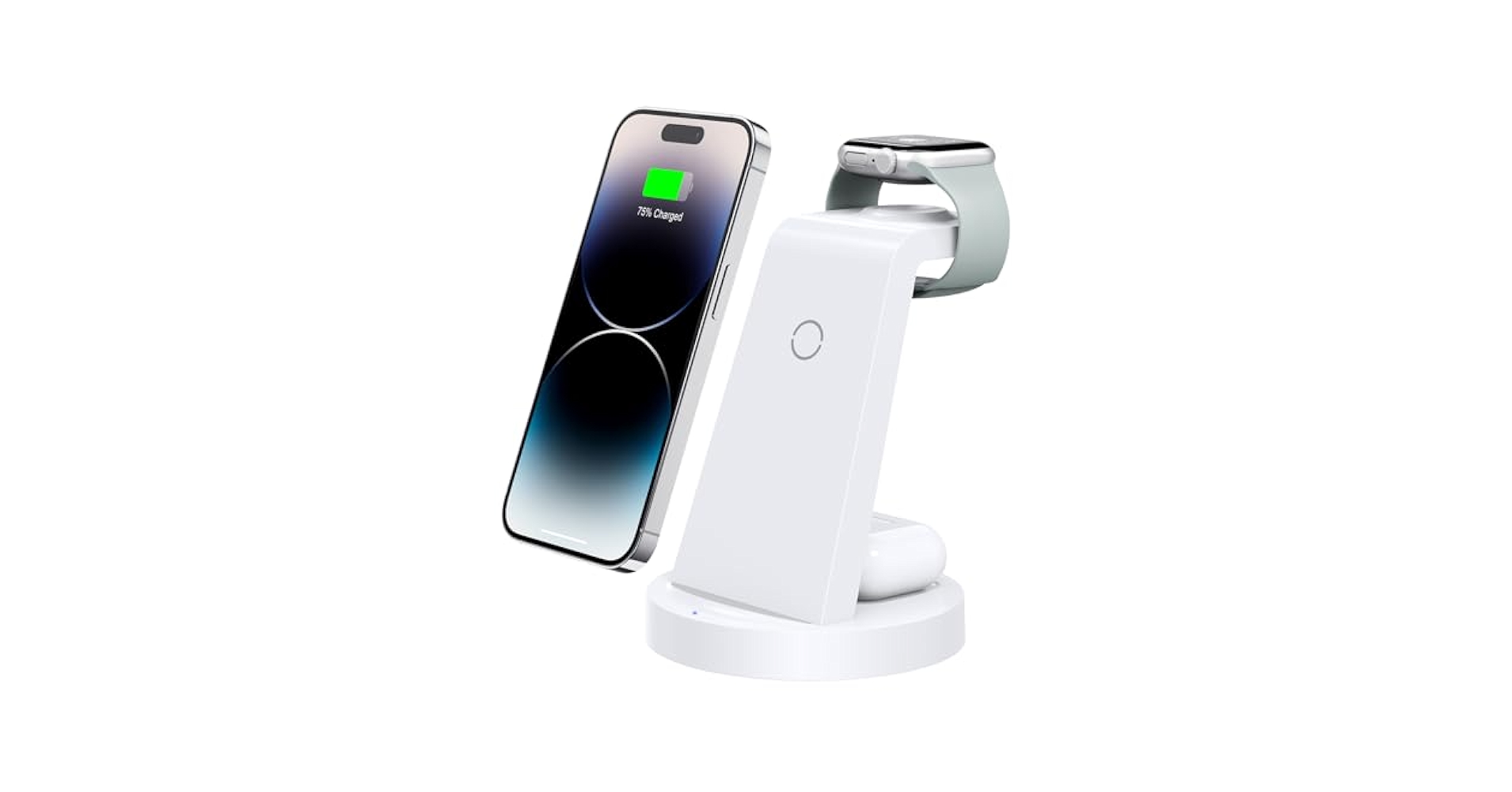 スマホアクセサリー 3-in-1WirelessCharger Amazon.com: 3 in 1 Charging Station for iPhone - Wireless