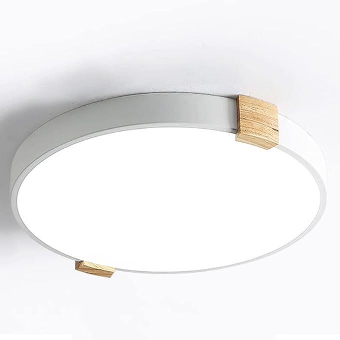 CHUNGYANG Ronde 15-inch Slanke Vorm Verzonken Plafondlamp Daglicht Wit 6500K Plafondlamp Armaturen Heldere LED-plafondverlichting Voor Binnen, Voor Slaapkamer, Keuken, Hal, Buitenveranda En Meer