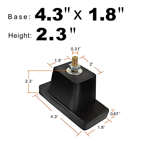 4 Pack Vibration Rubber Mounts - Anti Vibration Rubber Mountser，Rubber Isolator Feet For Outside Air Conditioner Condenser Accessories #TOP1