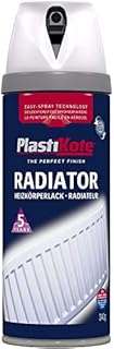 Plasti-kote 26102 400ml Radiator Satin Spray Paint - White