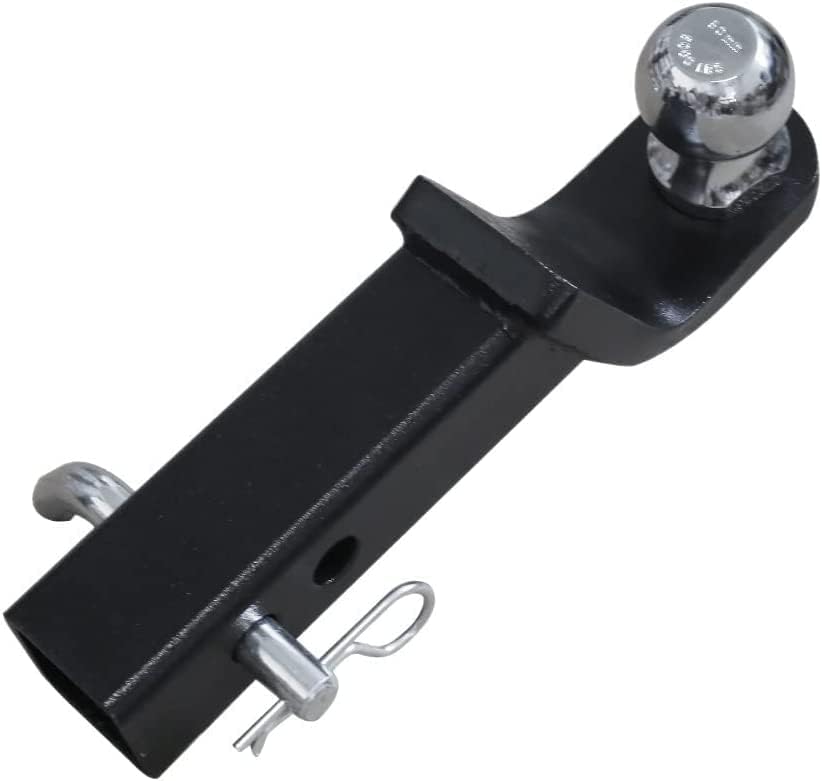 Adjustable Trailer Hitch, Trailer Hitch 2 Inch Towbar Tongue Ball Mount with Towball and Hitch Pin RV Parts Car Camper Accessories Caravan Components Heavy Duty and Sturdy(with 50mm Ball)