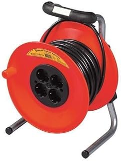 Izeltaş 741050050 Makaralı Uzatma Kablosu, Kırmızı, 50 M