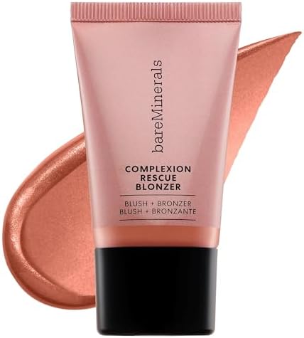 bareMinerals Complexion Rescue Liquid Blonzer, Blush & Bronzer Hybrid, Bronzer Blush for a Sun-Kissed Glow, Buildable Color, Gel-Cream, Dermatologist-Tested, Multi-tasking Skincare Infused Makeup