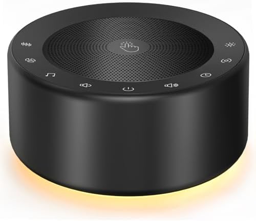 Nursery Lamp with Sound Machine, Mood Lighting, 7 Colors Night Li...