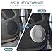 LLKUANG Car Speaker Cover Compatible with Range Rover Evoque 2020-2025 Stainless Steel Inner Door Tweeter Speaker Cover Ring Audio Mesh Covers Horn Guard Protector Accessories