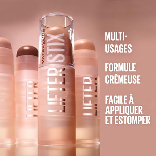 Maybelline New York Pflegender Contouring-Stick mit Facelifting-Effekt für ein geliftetes Aussehen mit natürlichem Finish, Face Lifter Stix, Nr. 20, 1 x 6 g