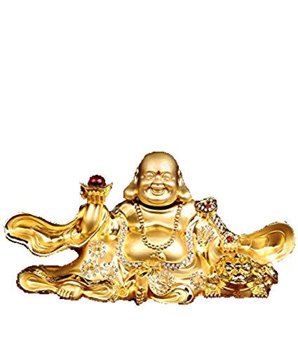 Bouddha Maitreya en Laiton Doré H3TF5J Ornement Société Déco Bureau
