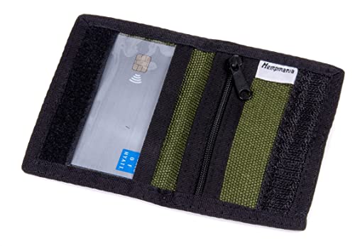 Hemp Mini Bi-fold Wallet (Black)2