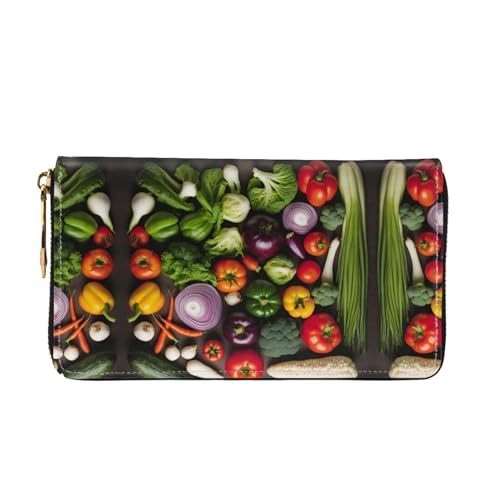 Print Business Credit Card Wallets,Women'S Leather Long Clutches,Zipper Wallets,Simple Travel Wallet2