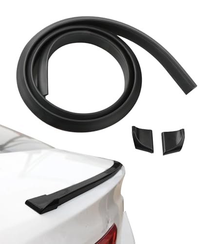 Xibao Spoilers Traseros de Coche, Alerón del Techo de Tiras de Labios, Spoiler Trasero del Labio del Maletero, Apto para la Parte Trasera, Techo o Cualquier Superficie del Vehículo (Negro-Mate)